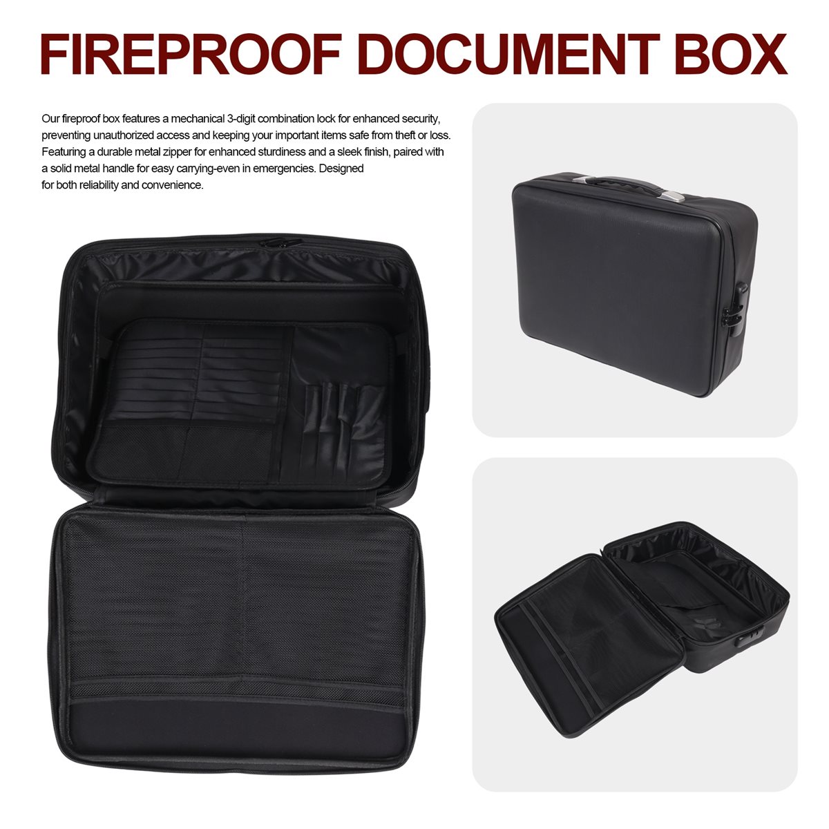 828328 Fireproof Document Box  - đánh giá và giá Fire Safe Document