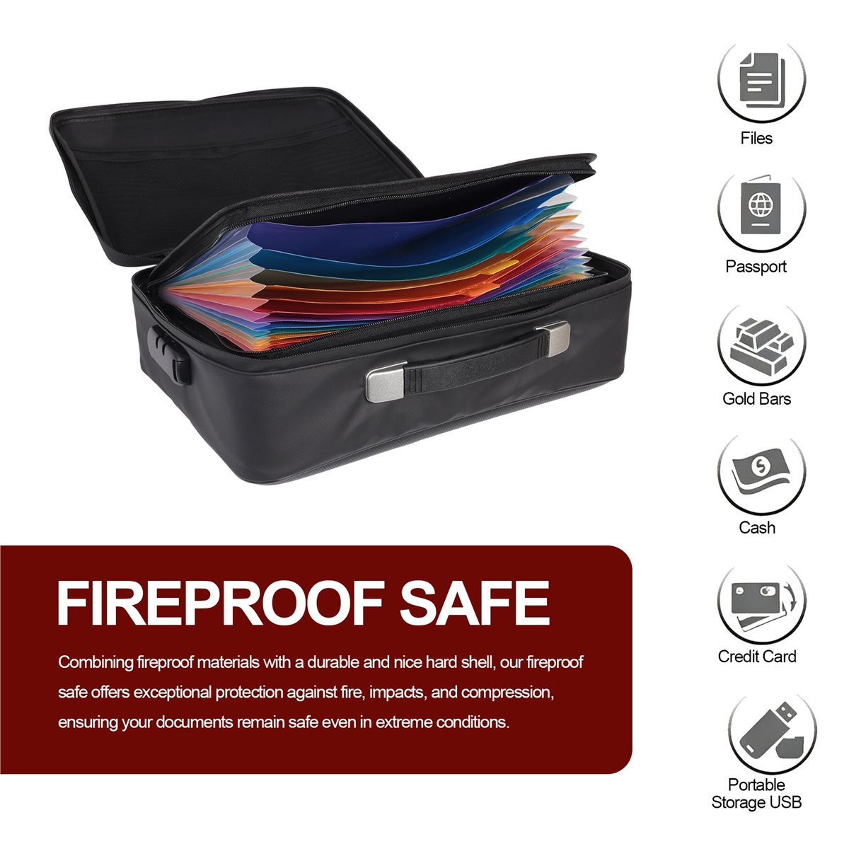 828328 Fireproof Document Box  - đánh giá và giá Fire Safe Document