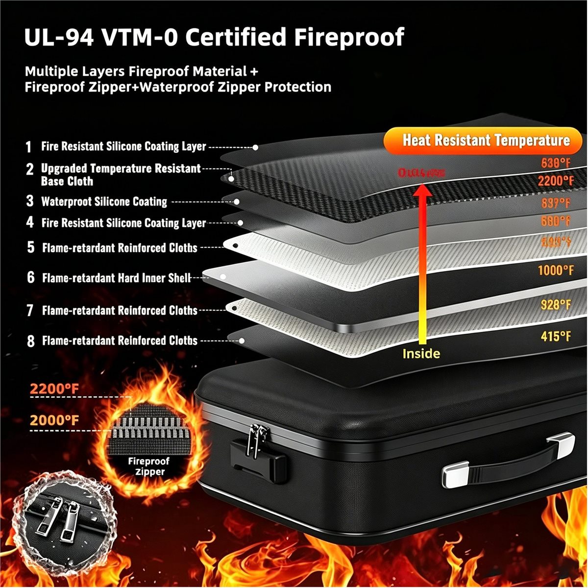 828328 Fireproof Document Box  - đánh giá và giá Fire Safe Document