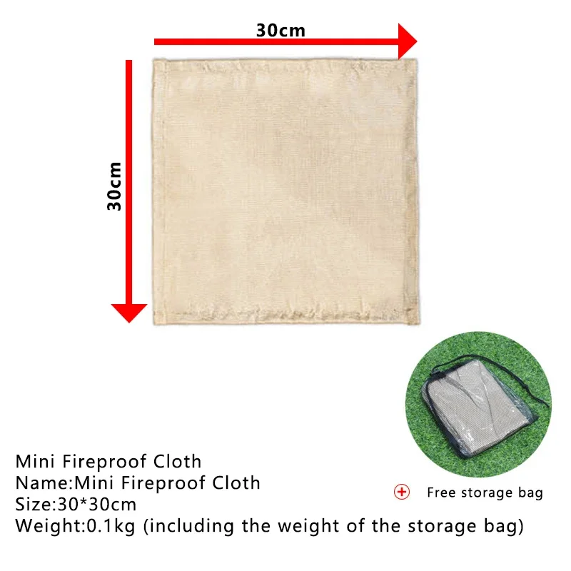 1pc Outdoor Camping Fireproof  - đánh giá và giá Fire Blanket Kitchen