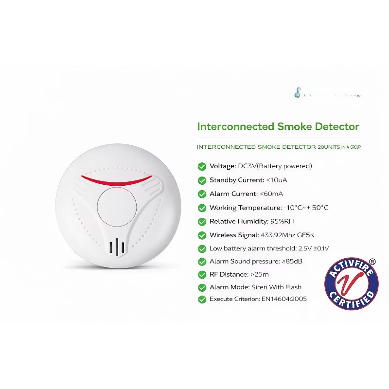 Activfire AU Standard AS3786 W - đánh giá và giá Smoke Detector Interconnected