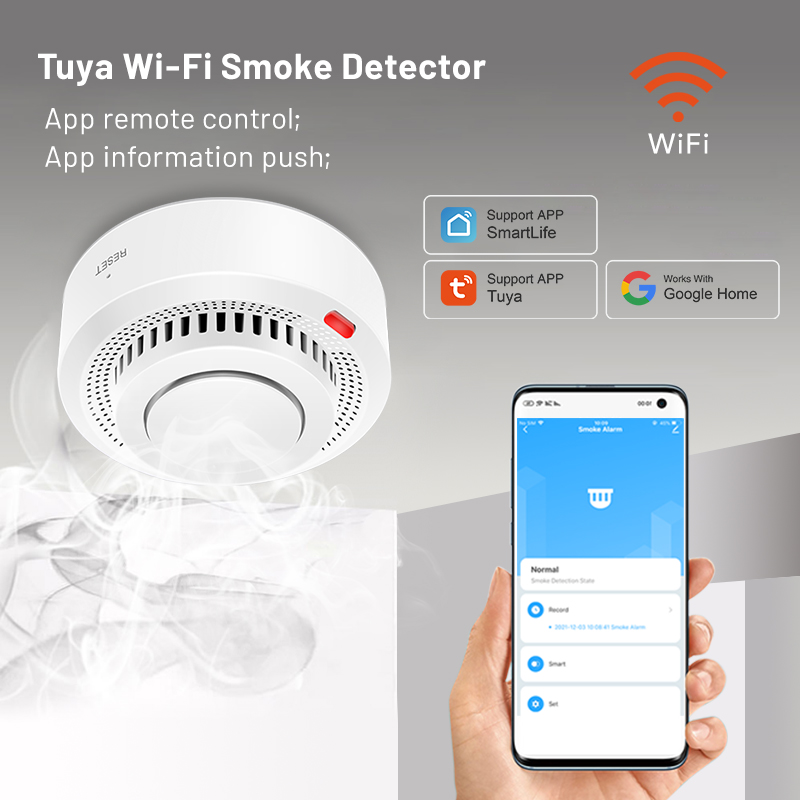 2 Pack Tuya Smart WiFi Smoke D - đánh giá và giá Smoke Detector Interconnected