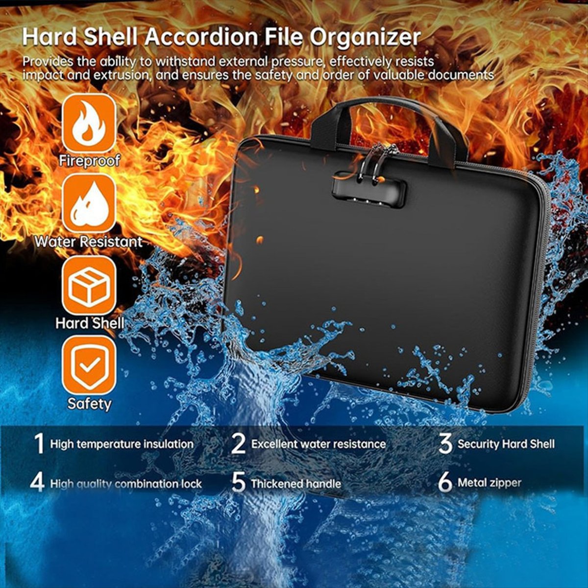 Fireproof Document Organizer B - đánh giá và giá Fire Safe Document