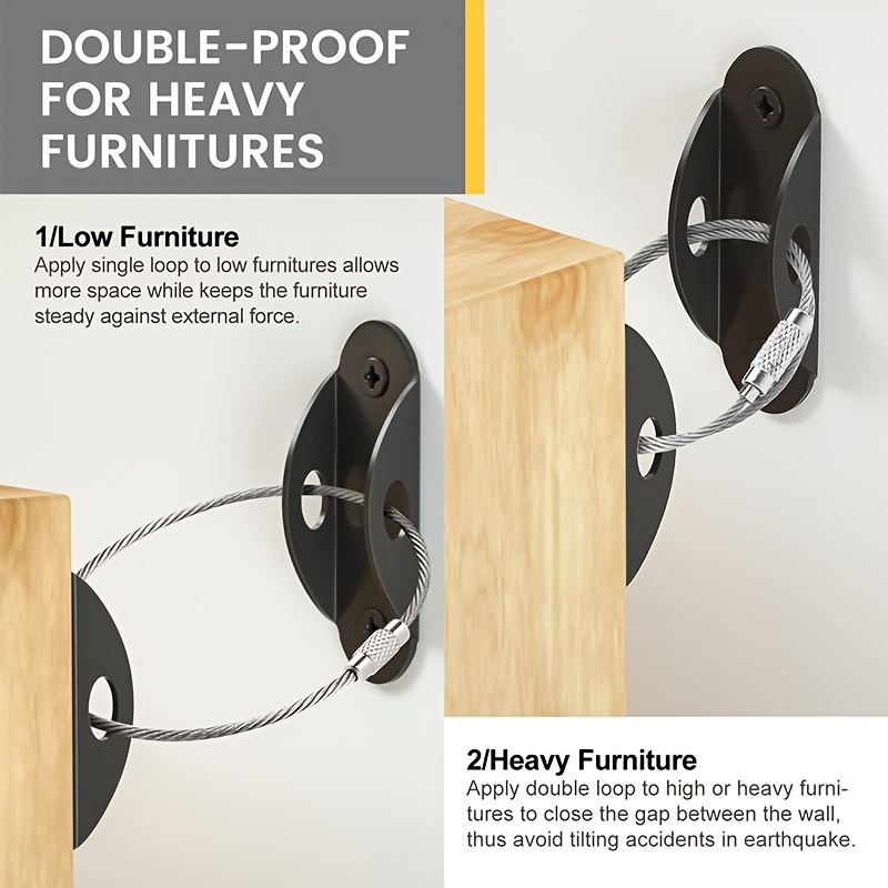 Furniture Wall Anchors with An - đánh giá và giá Earthquake Anchor Strap